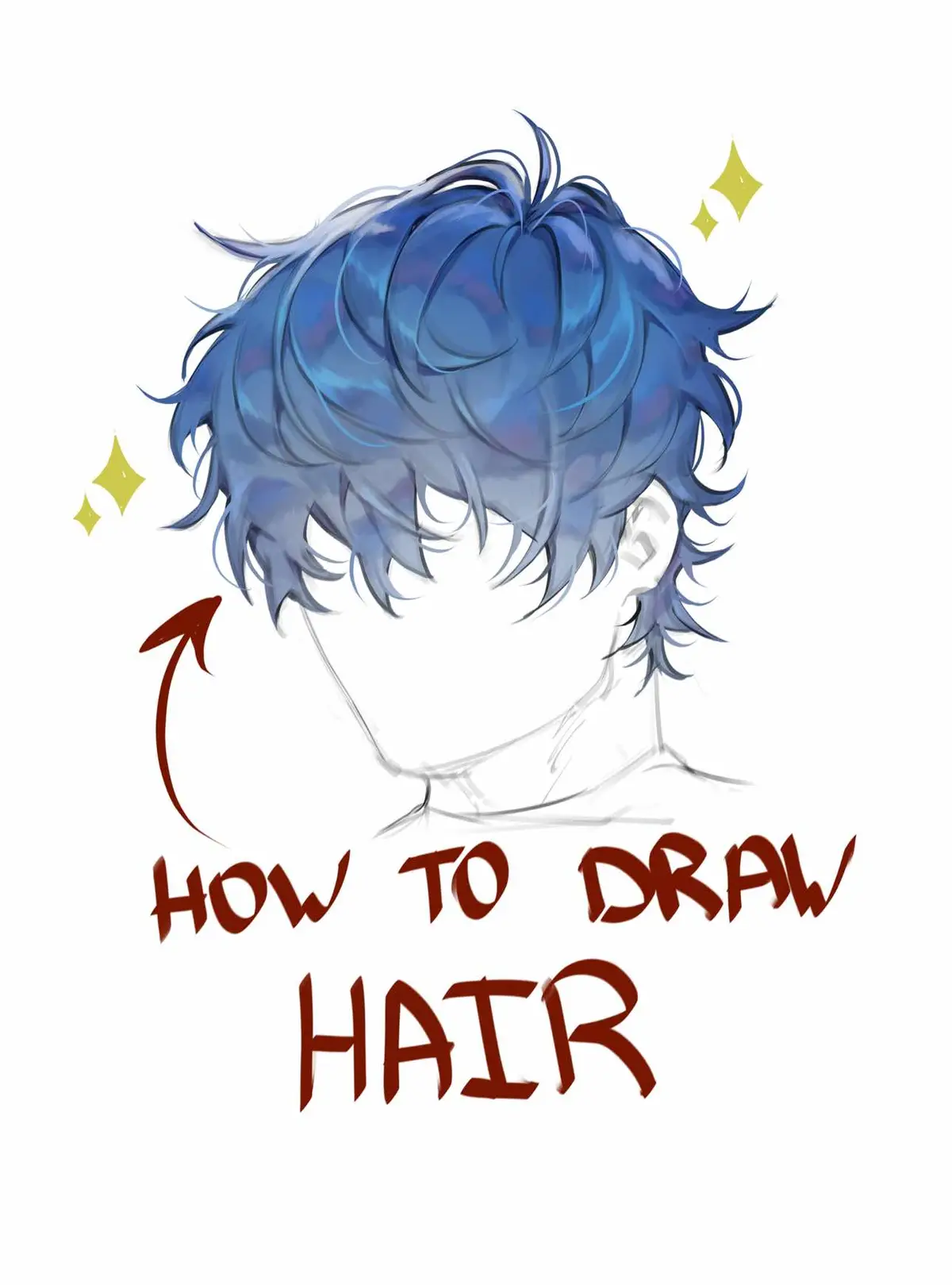 Hair tutorial  🫵😼 #art #drawing #artist #oc #ocs #howtodraw #procreate #ibispaintx #fyp #f 