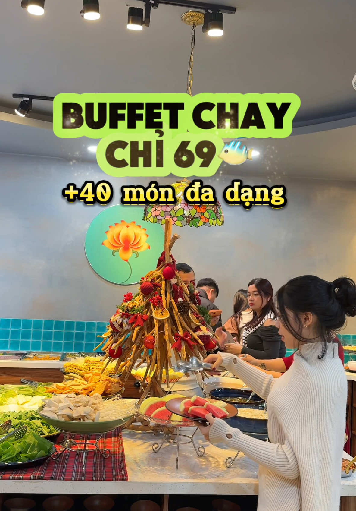 Chỉ 69xuu cho buffet chay 40 món đa dạng tại Hà Đông #veggiegarden #buffetchay #buffetchayhadong #buffetchay69k #buffet #quanchay #quanchayngon 