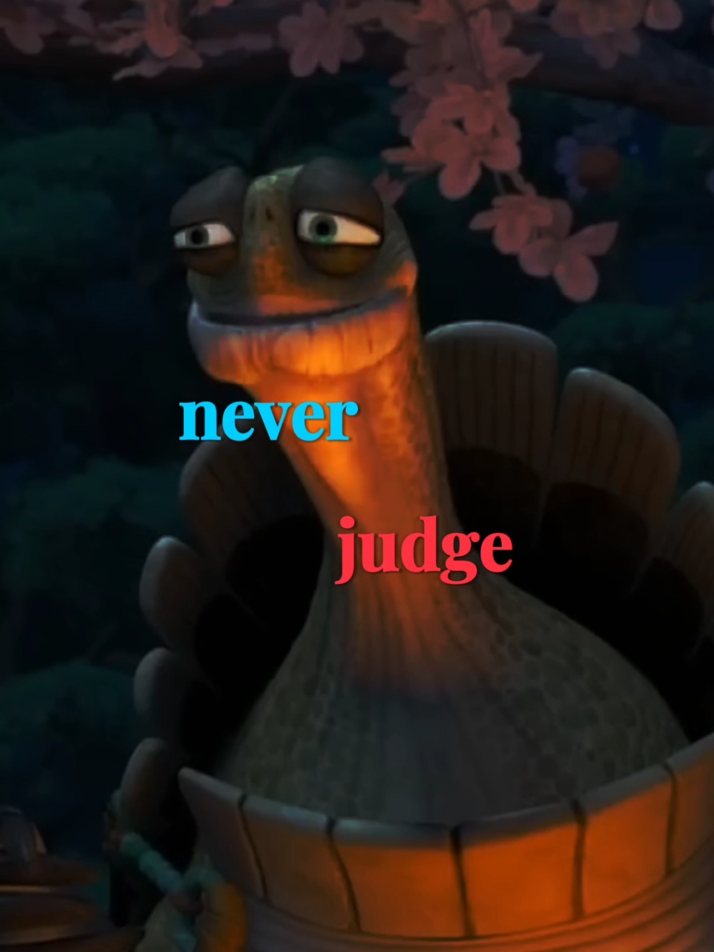 Master Oogway Never judge the future of person  .  .  #oogwaymindset #oogwayqoutes #motivation #oogway #motivationalquotes #motivationalvideo #oogwayrule # #usatiktok #usa🇺🇸 #mindsetmotivation #judge #future 