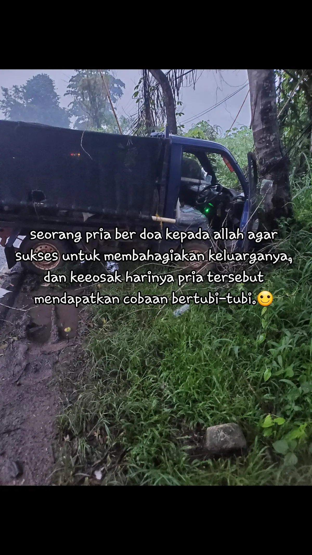 seorang pria ber doa kepada allah agar sukses untuk membahagiakan keluarganya, dan keeosak harinya pria tersebut mendapatkan cobaan bertubi-tubi.🙂 #fyp 