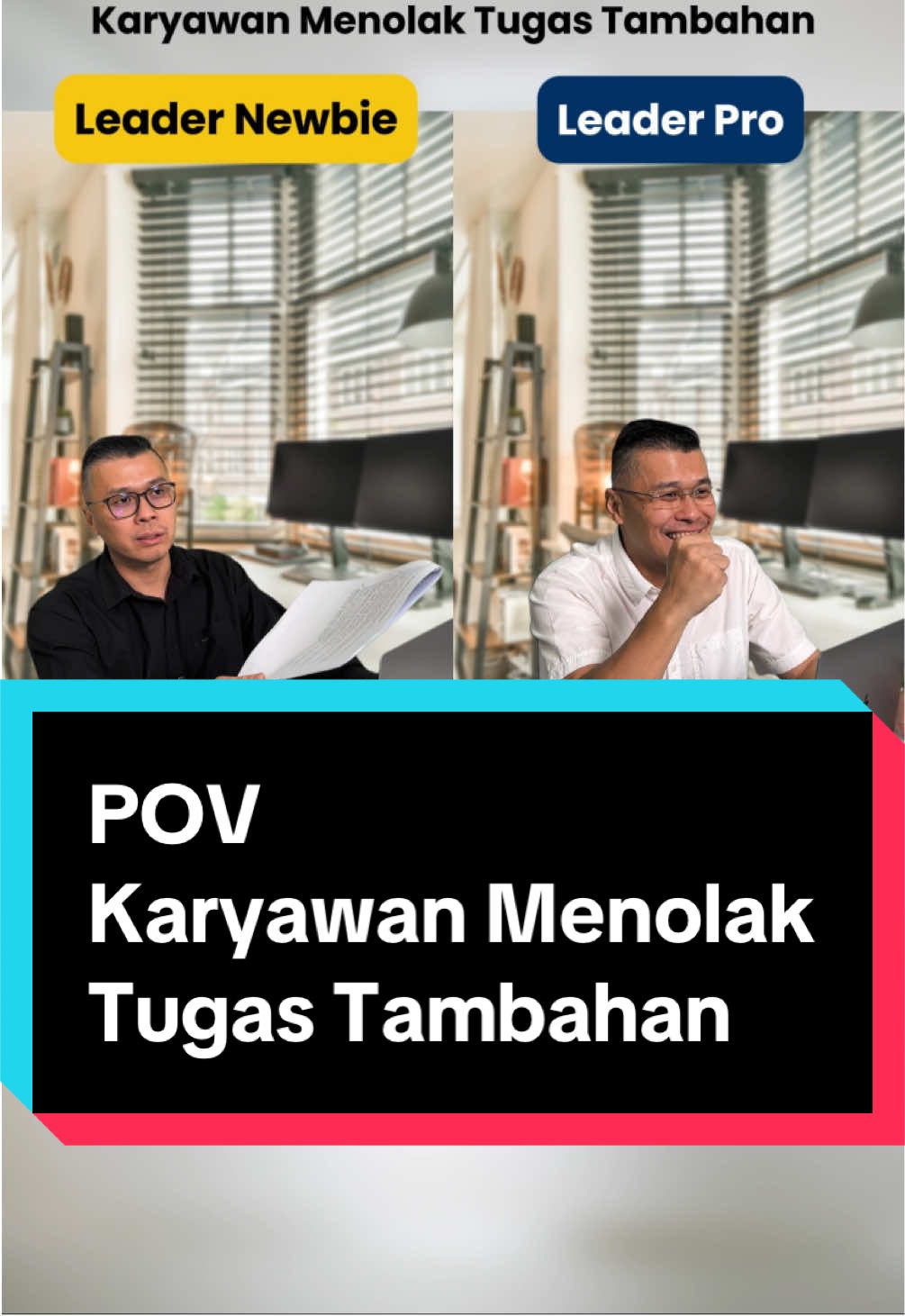 ⁉️ Pernah ngalamin tim yang langsung bilang 'tidak' saat dikasih tugas tambahan? 😱   ⁉️ Bagaimana cara menghadapi tim yang merasa tugas tambahan itu bukan tanggung jawabnya? 🤷‍♂️   ⁉️ Apa langkah yang bijak saat tim menolak tugas tambahan? 🤔 Yuk simak jawabannya di video ini yaaa #PemimpinBijak #SolusiKepemimpinan #ManajemenTim #KomunikasiEfektif #LeadershipTips #KerjaSamaTim