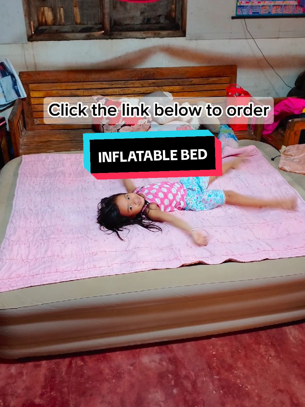 Inflatable airbed with built in rechargeable pump.  #airbed#inflatablebed#inflatableairbed#airbedwithpump #fyppppppppppppppppppppppp #foryou 