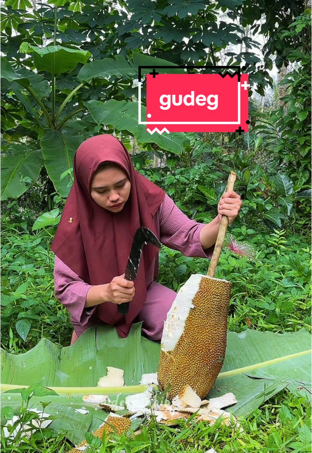 masak gudeg jebule sue banget ya..