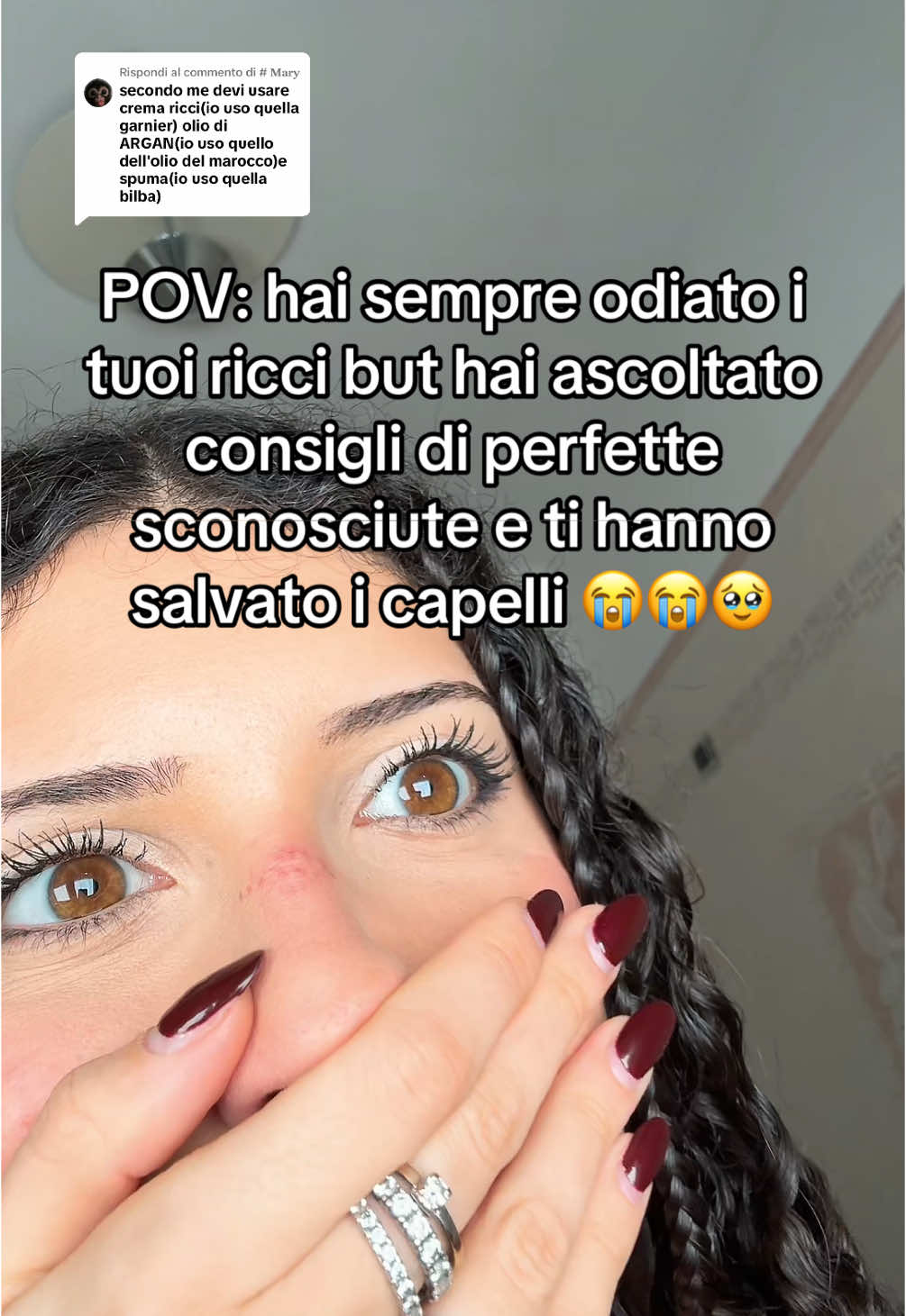 Risposta a @# 𝐌𝐚𝐫𝐲 come sono usciti sta volta raga?🤔mi sembrano meglio ahahah #curlyhairtutorial #curlyhairroutine #curlyhairtips #consiglicapelliricci #bossiness17 