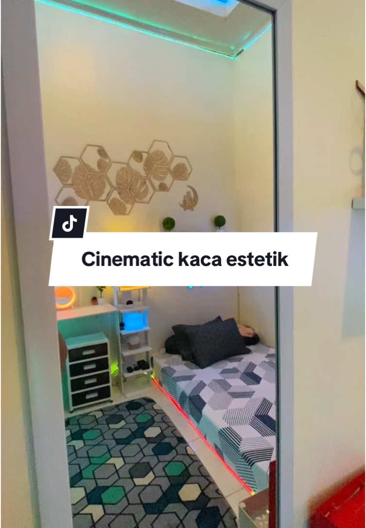 Bikin cinematik di kaca estetik 😅🥵 #kamaraesthetic #dekorasikamar 