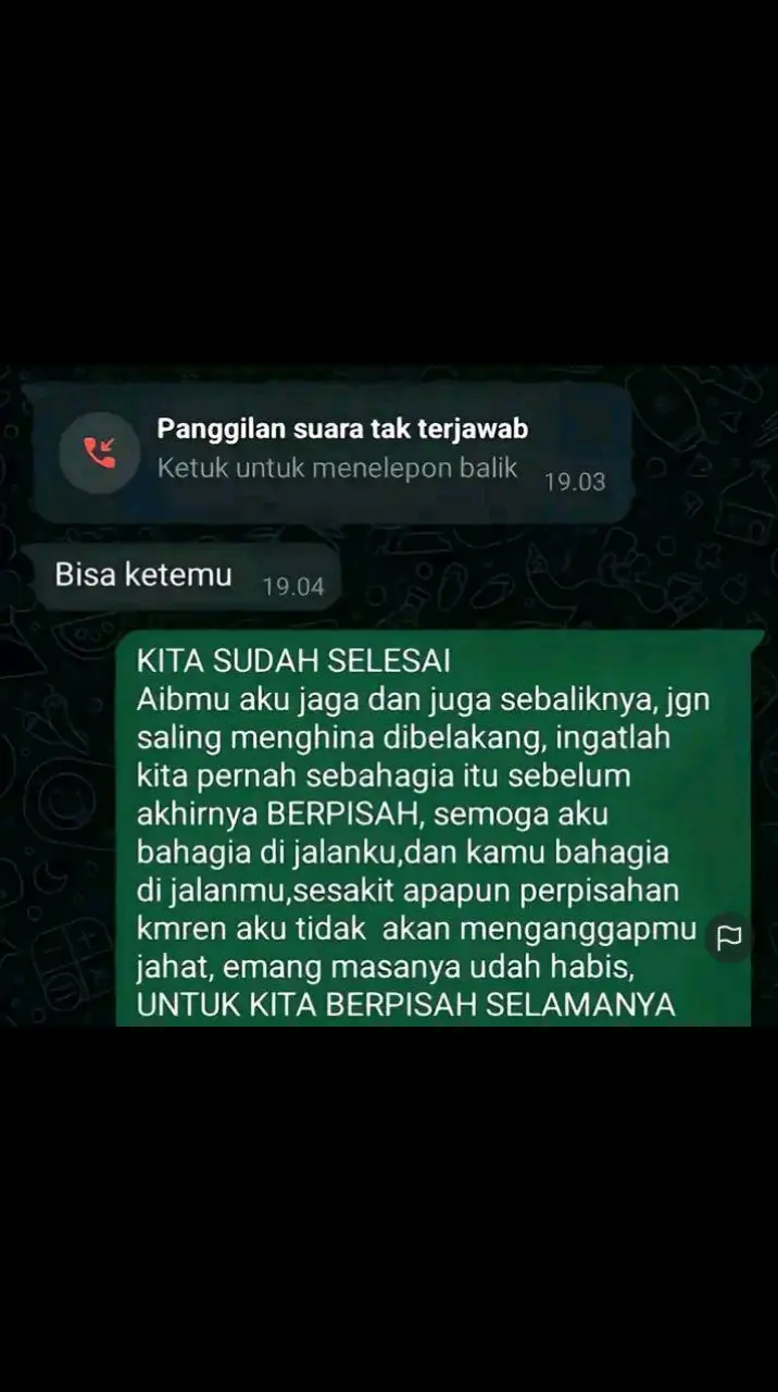 kita sudah selesai🙏🙏🙏