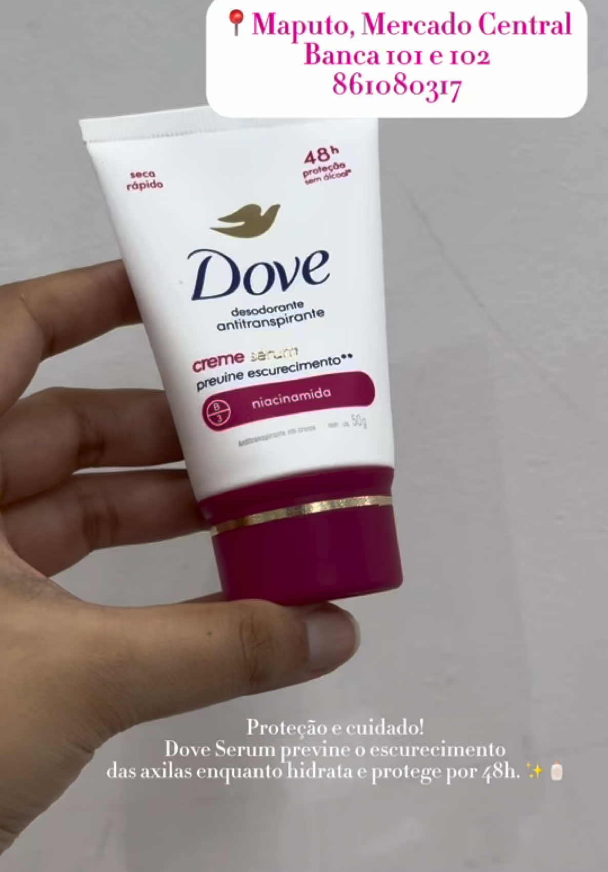 Axilas claras e protegidas? Sim, é possível! ✨🌸 Aposte nos melhores desodorantes clareadores para cuidar da sua pele!  #CuidadosComAxilas #PeleUniforme #Maputo #mozambique #Secretbeautymoz #axilasoscuras #dove #herbissimo #rosaselvagem 