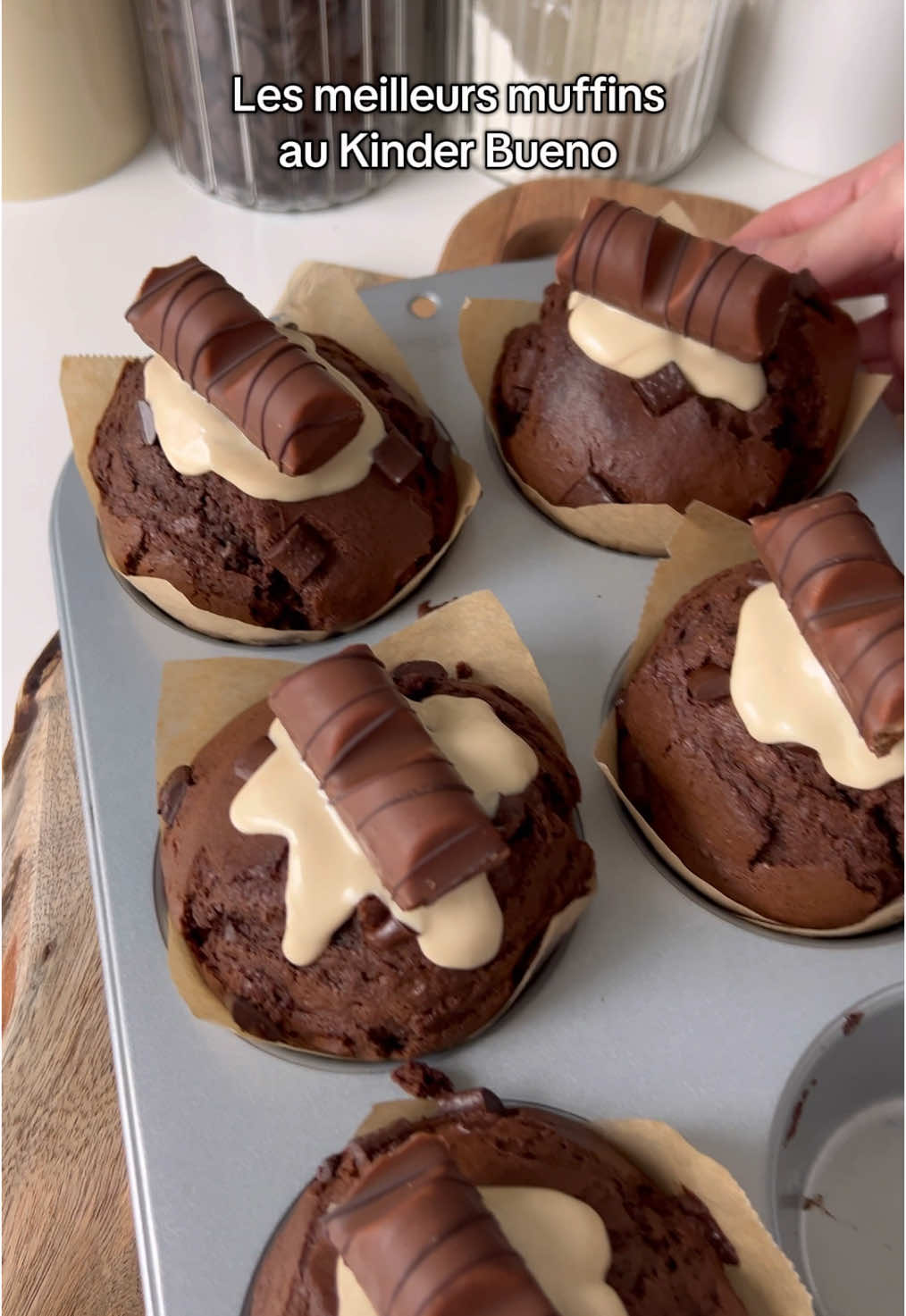 Muffins Bueno 🥰#recette #gateaux #muffins #pourtoi #patisserie #recettefacile #cuisinetiktok 