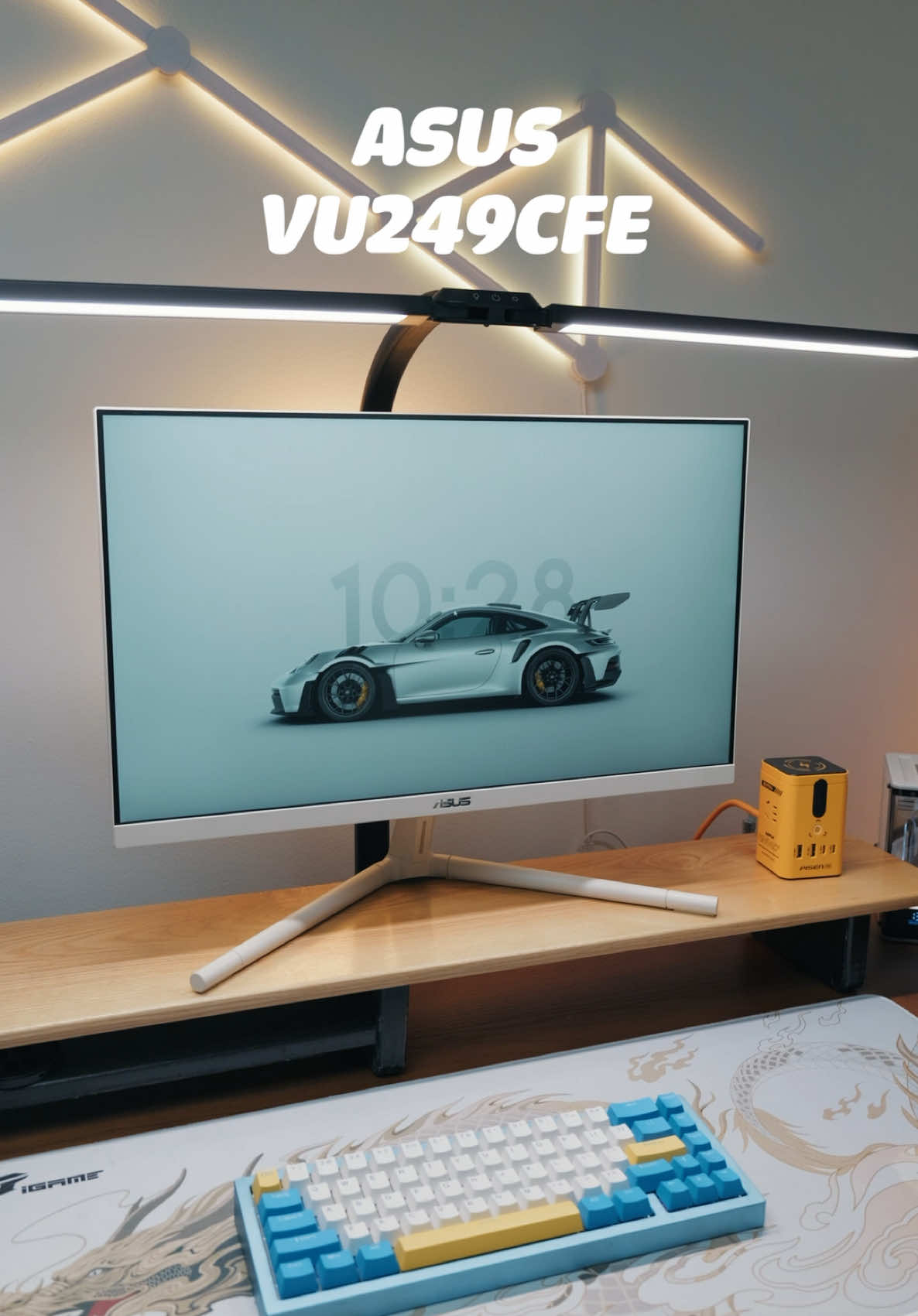 Setup 2 màn hình đi anh em vừa đẹp lại vừa tiện Asus VU249CFE #nghiensetup #desksetup #manhinhmaytinh #manhinhpc 