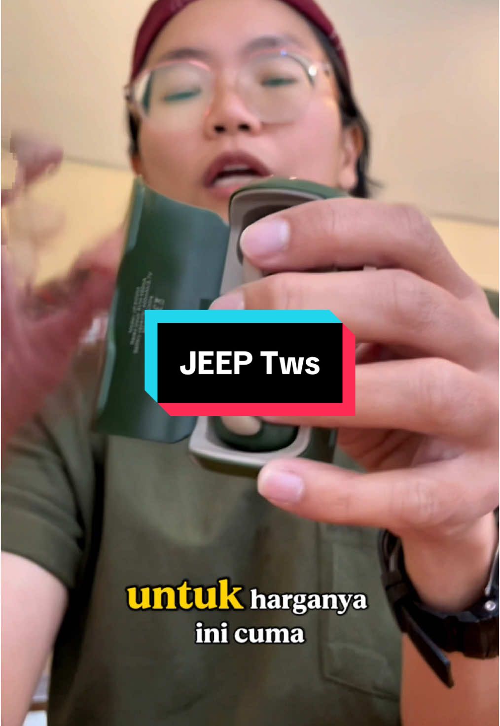 Jeep JP EC003 tws nirkabel kualitas bagus untuk olahraga #twsolahraga #twsbluetooth #bogorberlari #twsmurah #headset #headsetbluetooth #twsopenear #headsetolahraga #CuanTanpaBatas 