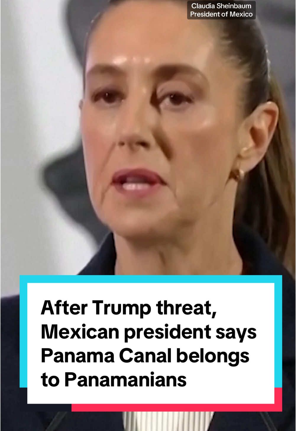 Mexican President Claudia Sheinbaum expressed support for Panama on Monday after President-elect Trump threatened to reassert U.S. control over the Panama Canal a day earlier. 