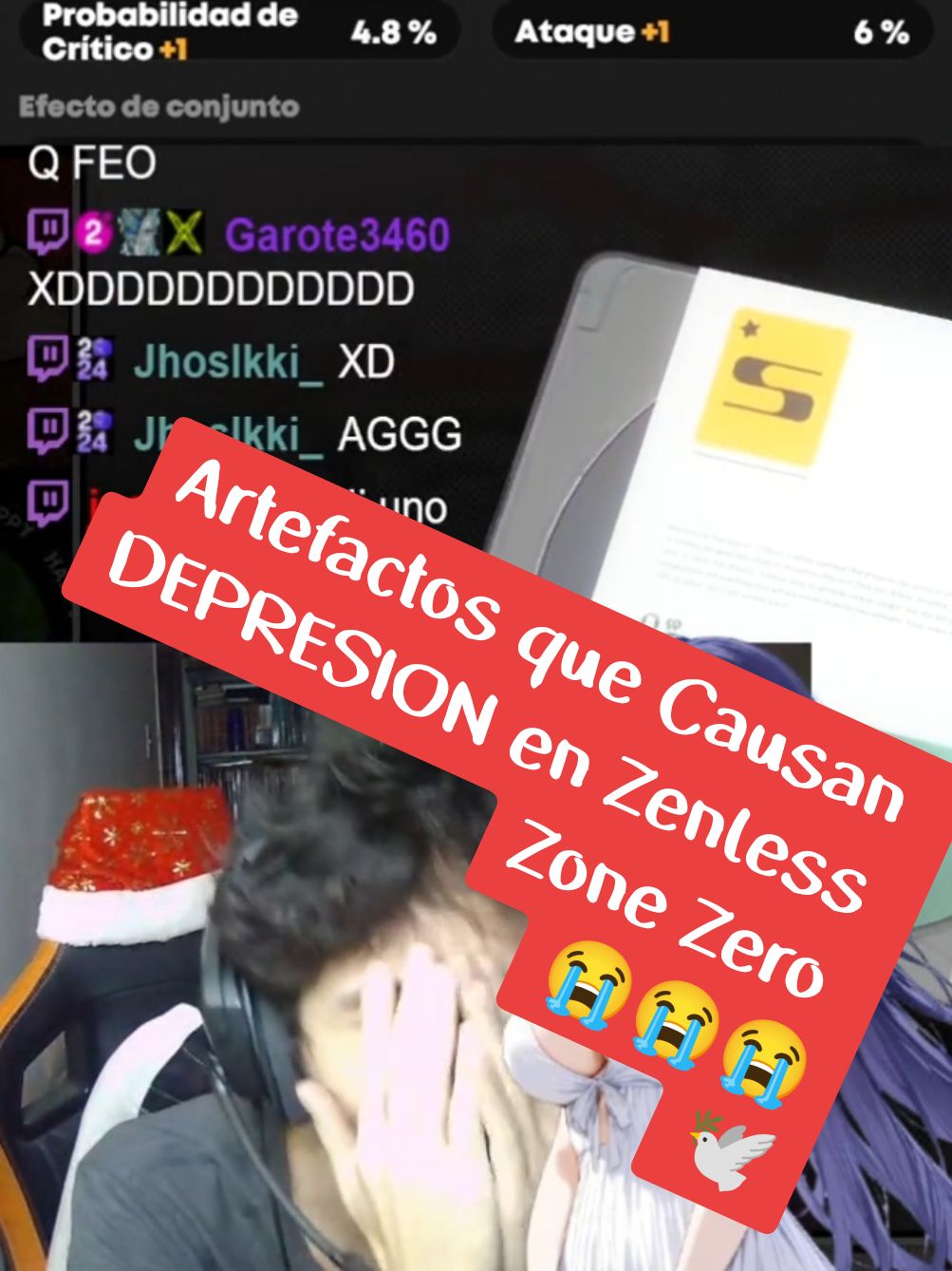 😭😭😭Artefactos que Causan DEPRESIÓN en Zenless Zone Zero para Hoshimi Miyabi #zzzero #miyabi #hoyocreators #hoyoverse #twitch #ncroakg #fyp #parati 