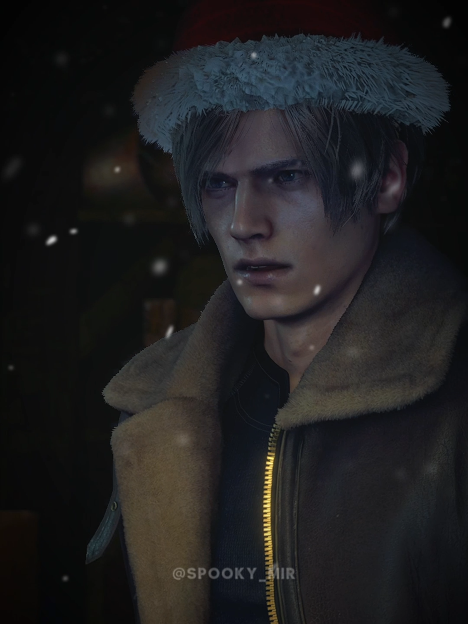 #leonkennedy // #EDITMAS Day 11 // scp: @hunn1gan #residentevil #residentevil4 #leonkennedyedit #leonkennedysimp #re4 #feliznavidad i had to speedrun this one gang