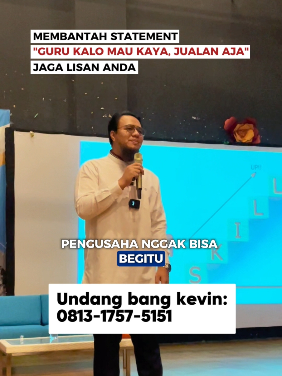 ‼️GURU JANGAN DISURUH DAGANG‼️ KECUALI Jika guru mau menyiapkan waktu untuk kembali belajar berbisnis dan siap dengan sikap atau mental yang berganti 1. Jika jadi guru siapkan mental jadi guru 2. Jika berdagang siapkan mental pedagang jangan sampai tertukar atau tercampur karena dampaknya akan tidak maksimal bahkan sampai kepada kerugian.. semoga Allah jaga kemuliaan para guru, aamiin yaa Rabbal ‘aalamiin semoga bermanfaat baarakallahu fiikum 😊🙏🏻