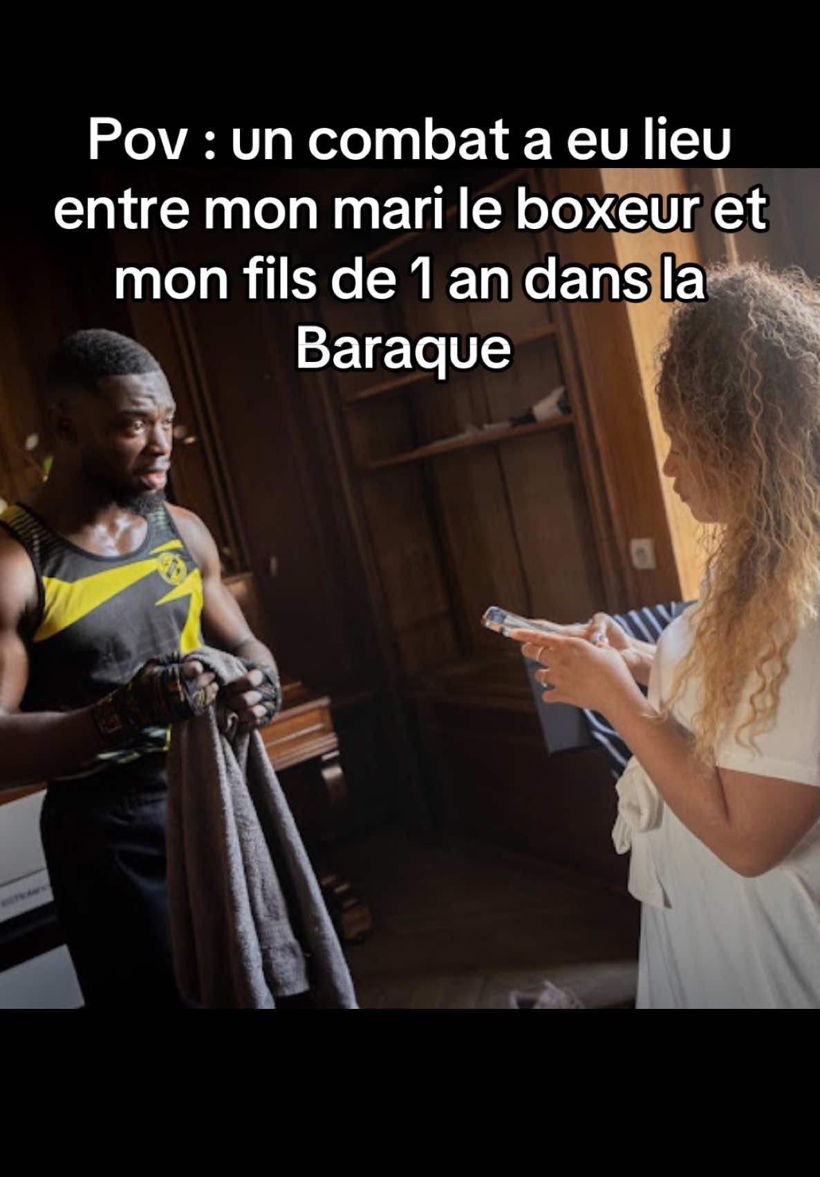 Boxeur 🥊 de père en fils 😭 sc : ss.mbk 💕 #humour #jeu #perefils #boxe #sport 