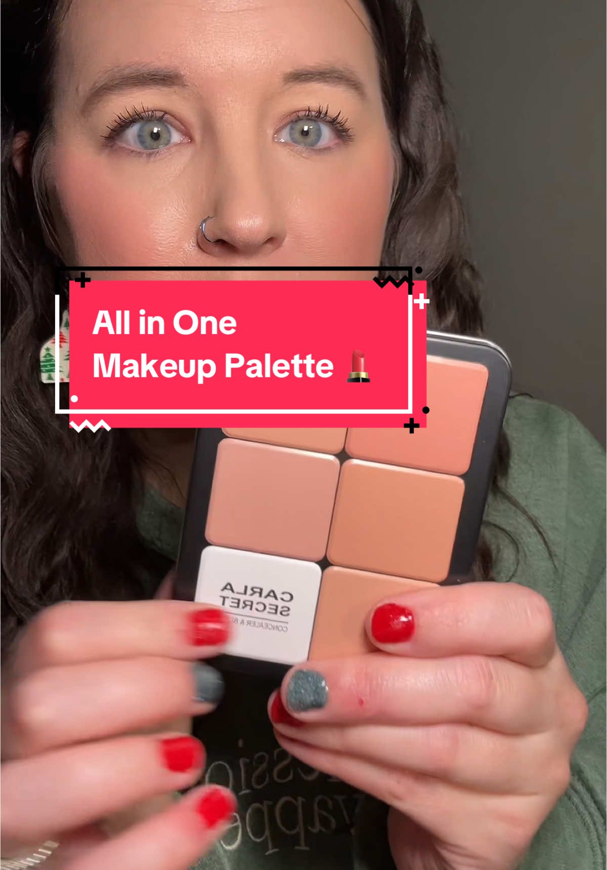 This makeup palette is so compact & perfect for on the go or when you need a quick touch up! #makeup #makeupreview #concealerpalette #makeuppalette #makeover ##makeuplover##makeupforbeginners##makeupformatureskin##makeupguru