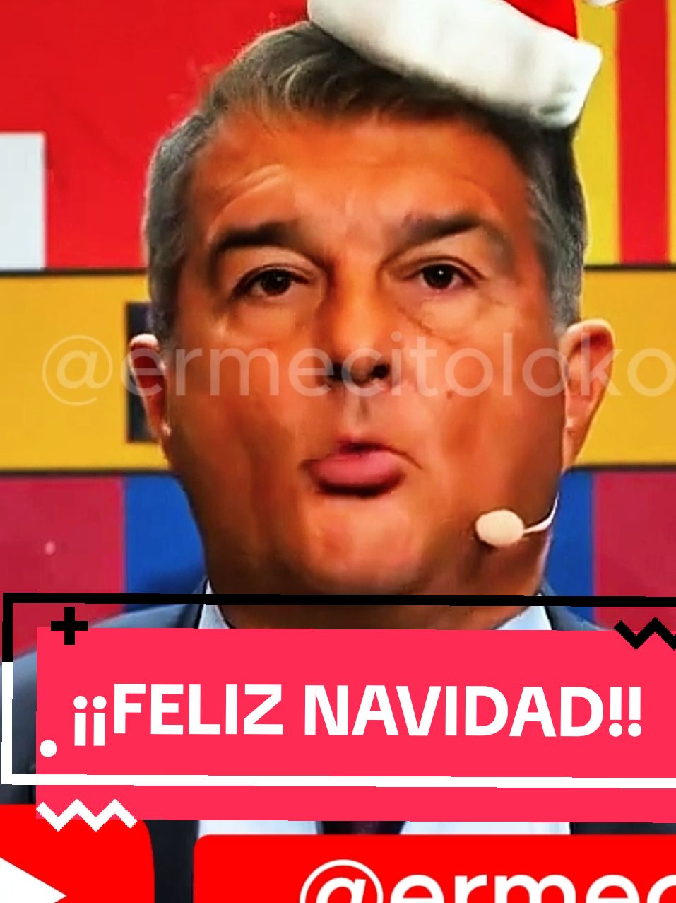 Joan Laporta y el BARCELONA os desea ¡FELIZ NAVIDAD! #joanlaporta #laporta #fcbarcelona #barça #barsa  #feliznavidad #merrychristmas #messi #ermeci #ermecitoloko 