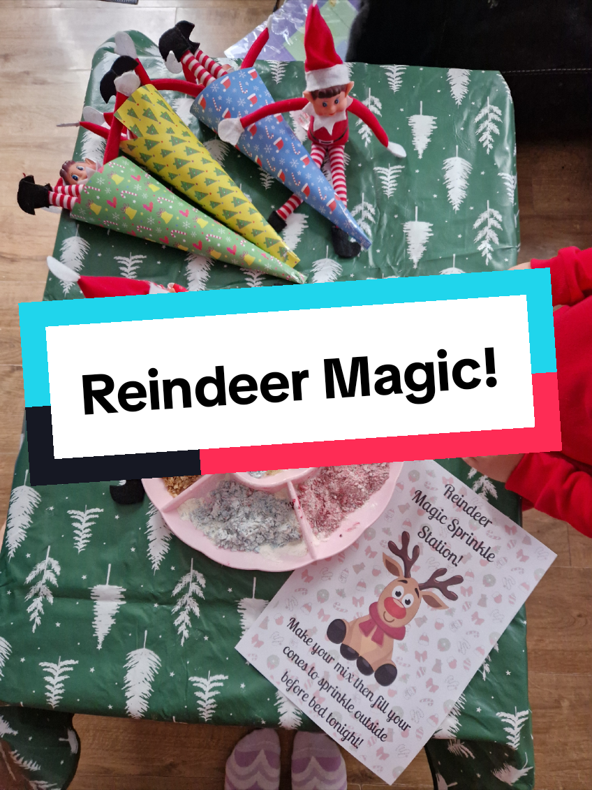 Oops we forgot reindeer magic! We usually end up making some on a day out but we haven't done our usual days out this December, so it was a last min improv delivered by the elves! #reindeermagic #craftswithkids #christmasmagic #traditions 