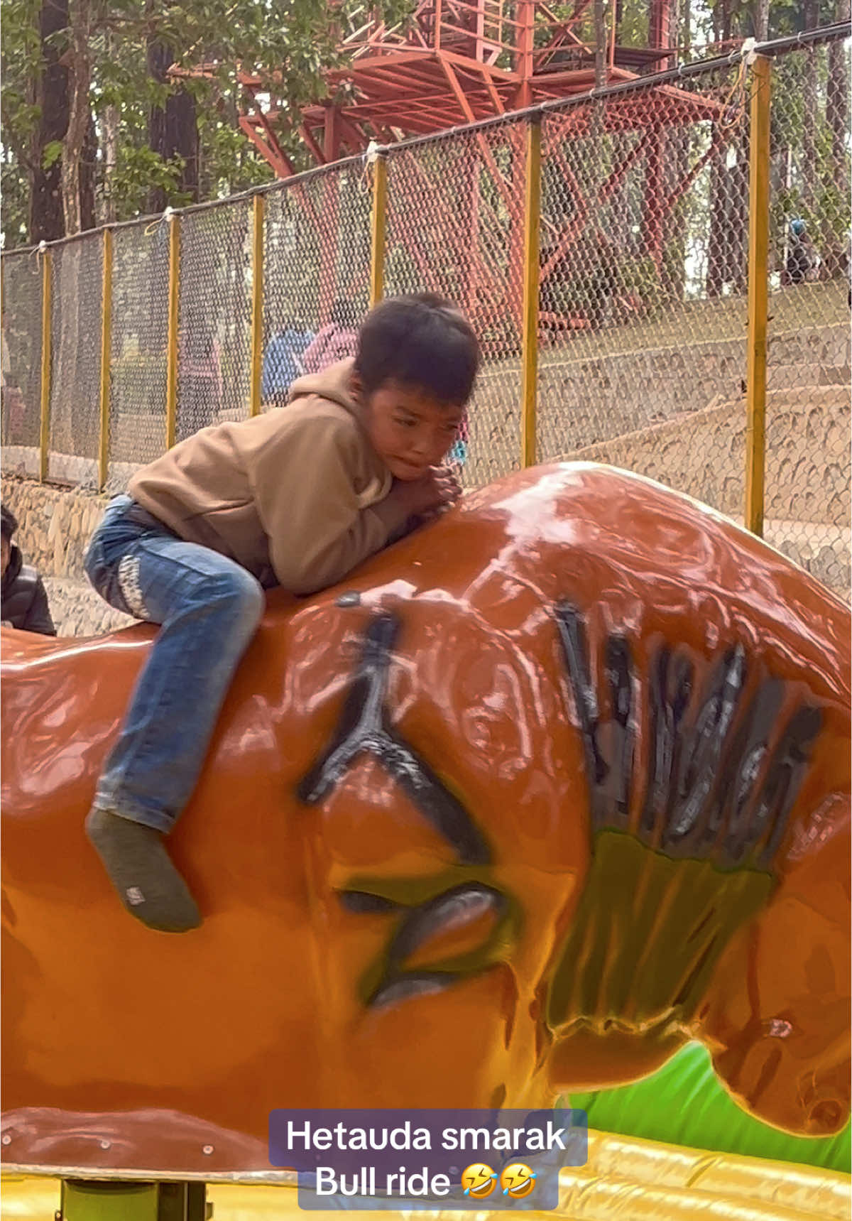 #hetaudasmarakpark ♥️#bullride#mrpannalalkrrish😂😂#foryoupage #lifeofaacis😎 #bullride #viraltiktok #nevergiveup 😎