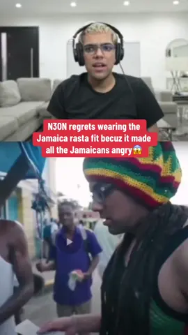 N3ON regrets wearing the Jamaica rasta fit becuz it made all the Jamaicans angry😱 #beef #india #desi #jamaica #n3onclips #xyzabc #n3on #reaction 