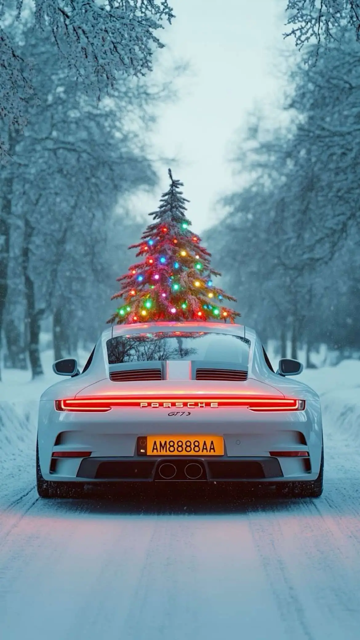 #christmas #christmaswallpaper #voiture #aesthetic #iphone 