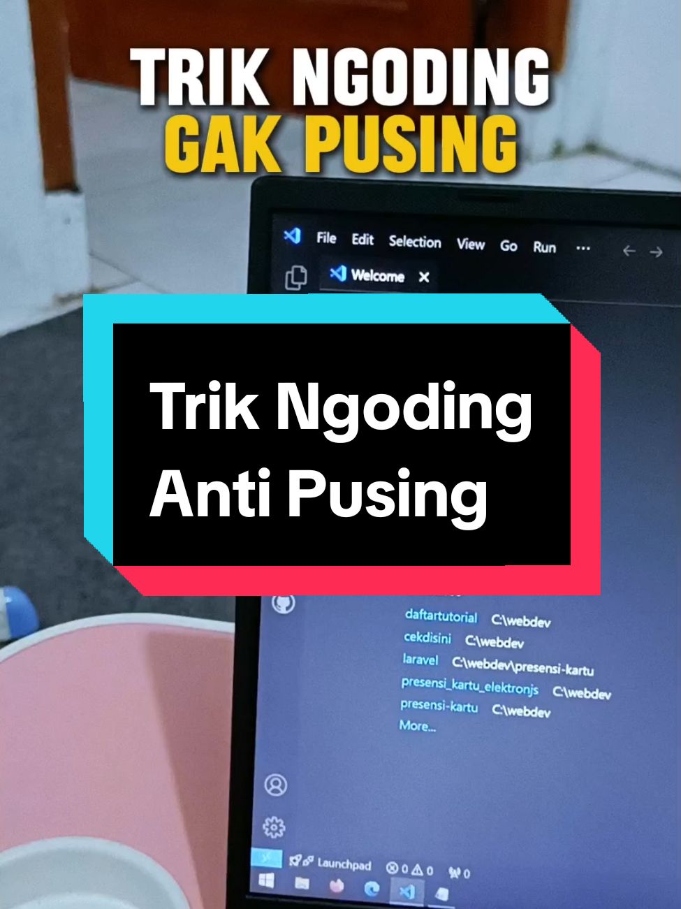 cara ngoding sat set anti pusing #ngoding #programming #programmer #informatika 