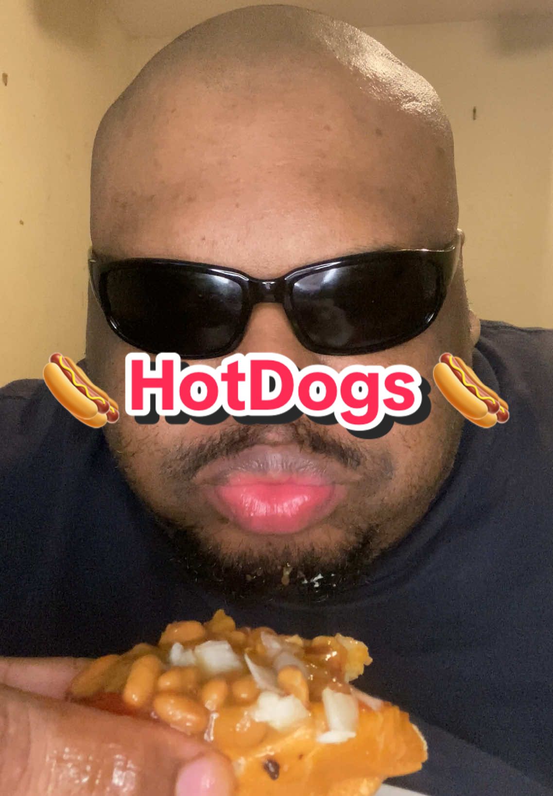 Hotdogs (4) Loaded with ketchup mayonnaise mustard bakedbeans with onions on top. #hotdogs #hotdog #mukbang ##mukbangs #asmr #foodreview #fyp 