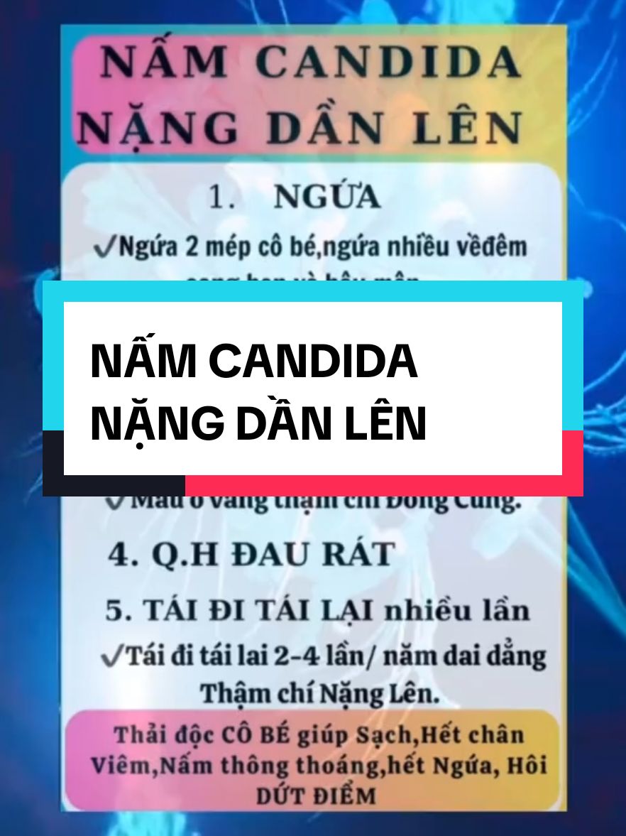 NẤM CANDIDA NẶNG DẦN LÊN #xuhuongtiktok  #namamdao  #namcandida 