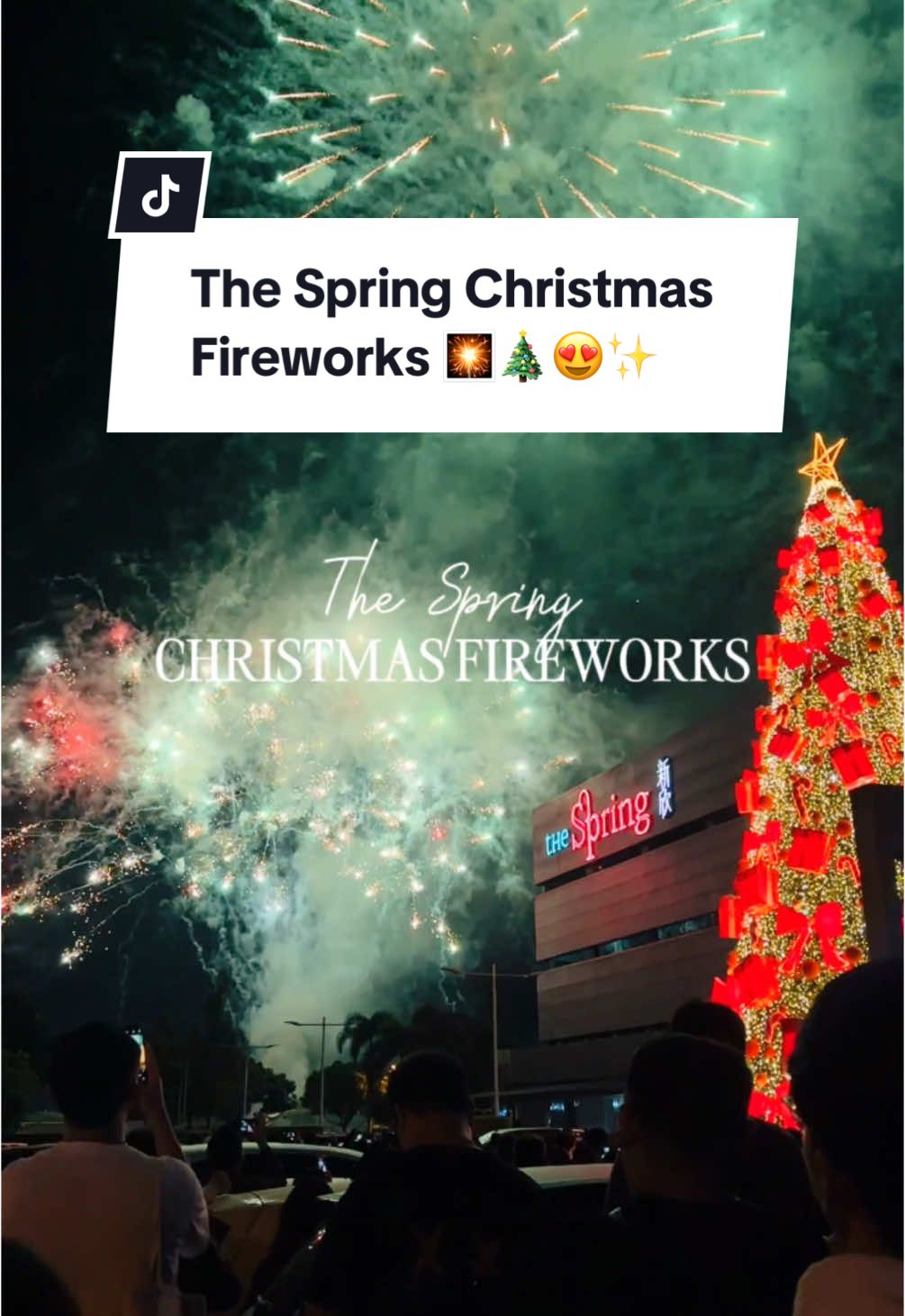 The Spring Christmas Eve Firewotks! 🎇🎄😍✨ #kuching #sarawak #tiktokmalaysia 