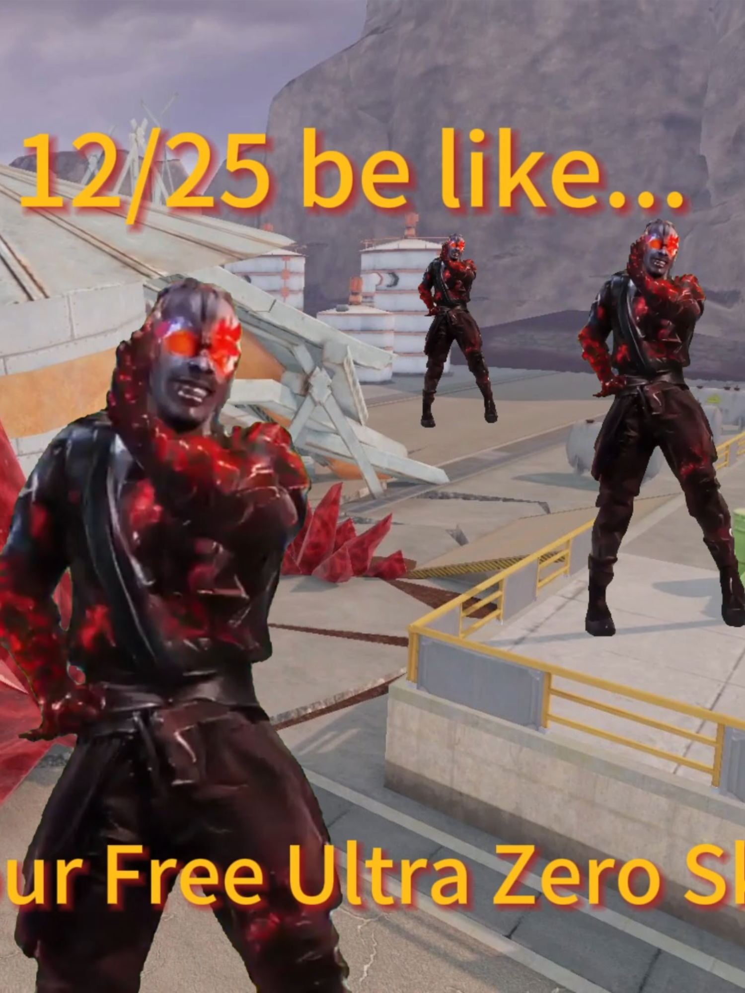 Deserted Valley on 12/25 be like.... Don't forget to log in and claim your Free Ultra Zero-Bloodstained! #BloodStrike #ZombieRoyale #BloodRage