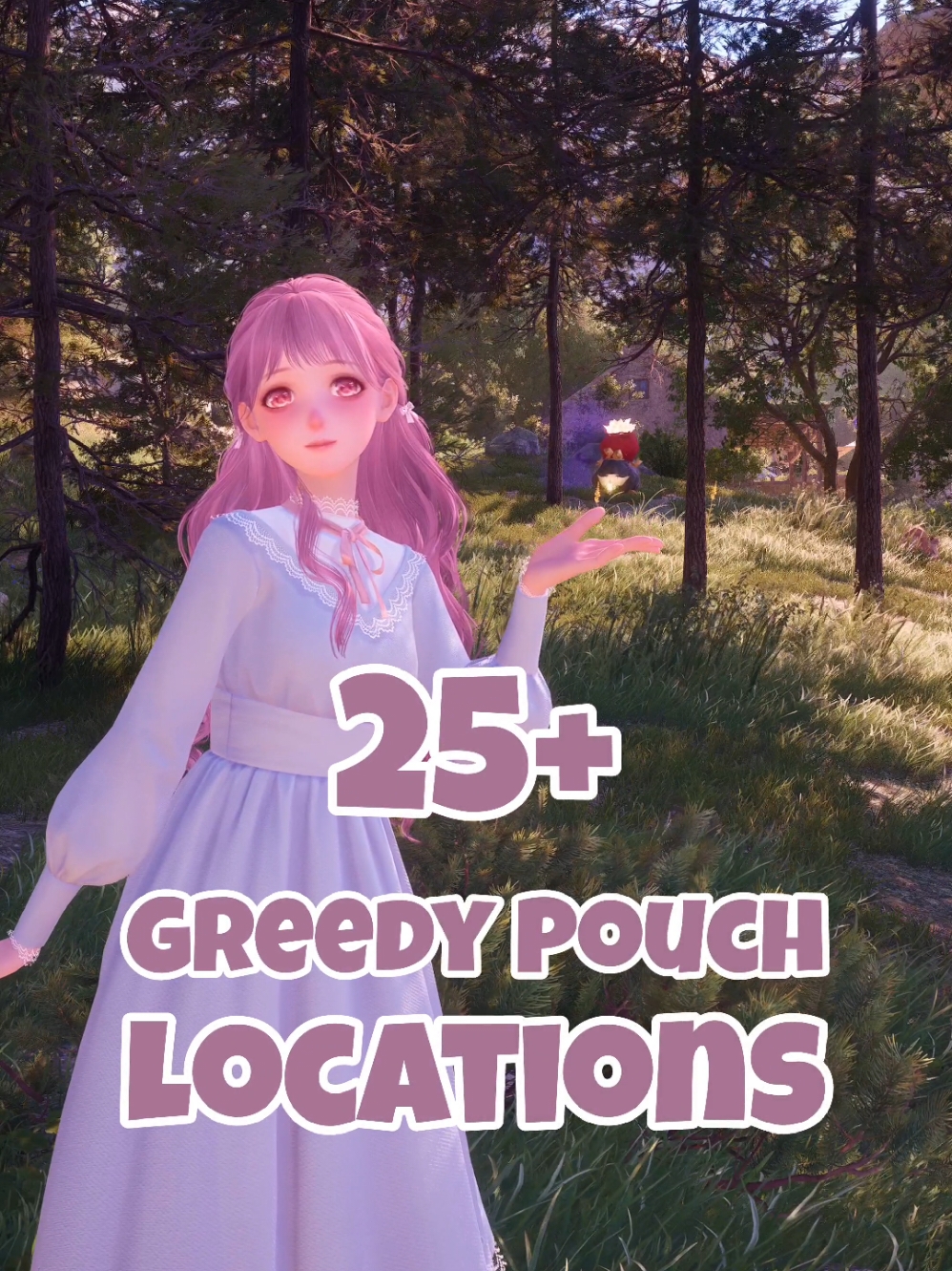 25+ Greedy Pouch Locations in Infinity Nikki  @Infinity Nikki  #infinitynikki #nikki #momo #cozygame #farming #infinitynikkigame 