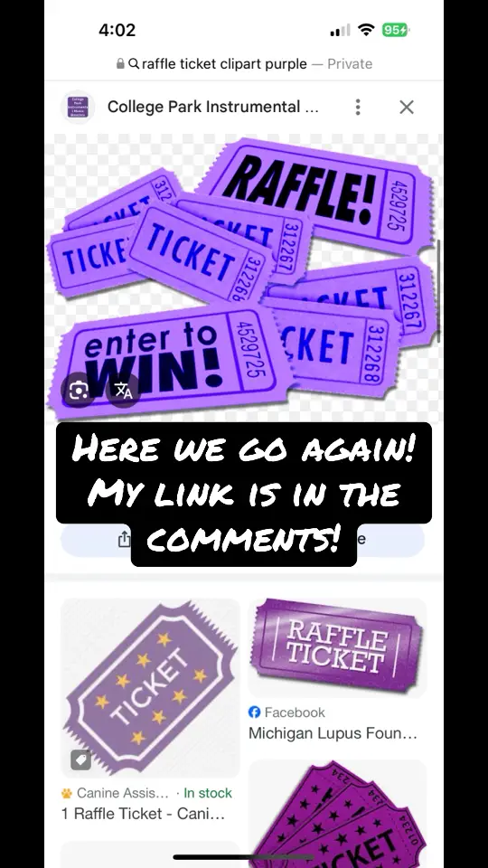 It is purple ticket time again! Click on my link and then leave yours! #purple #purpleticket  #TikTokShop  #teamwork