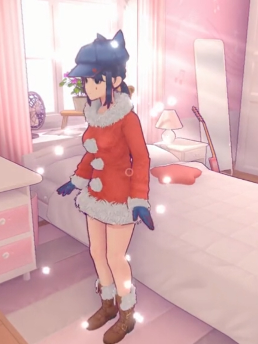 Miside Mita looks so adorable getting up from the bed. #miside #mita #cute #game #fypシ #foryou 