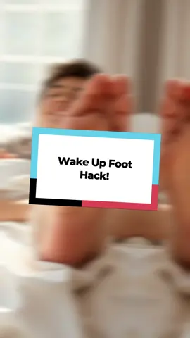 Wake Up Foot Hack!... #MorningRoutine #LifeHacks