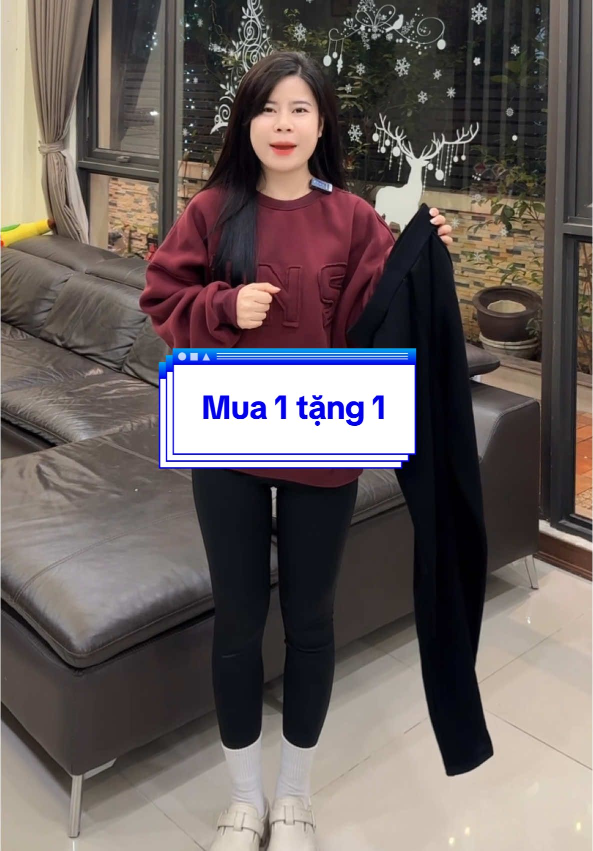 Mua 1 tặng 1 #xuhuong #thoitrangnu #quanlegging #thoitrangnu 