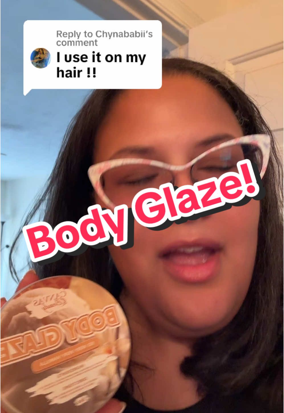 Replying to @Chynababii Do you have one particular glaze scent that you like to use? #bodyglaze #canvasbeautybrand 