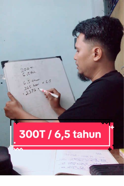 Belajar berhitung. 300 Triliun / vonis 6,5 tahun, jadi per hari adalah... #harveymoeis #300triliun #300t