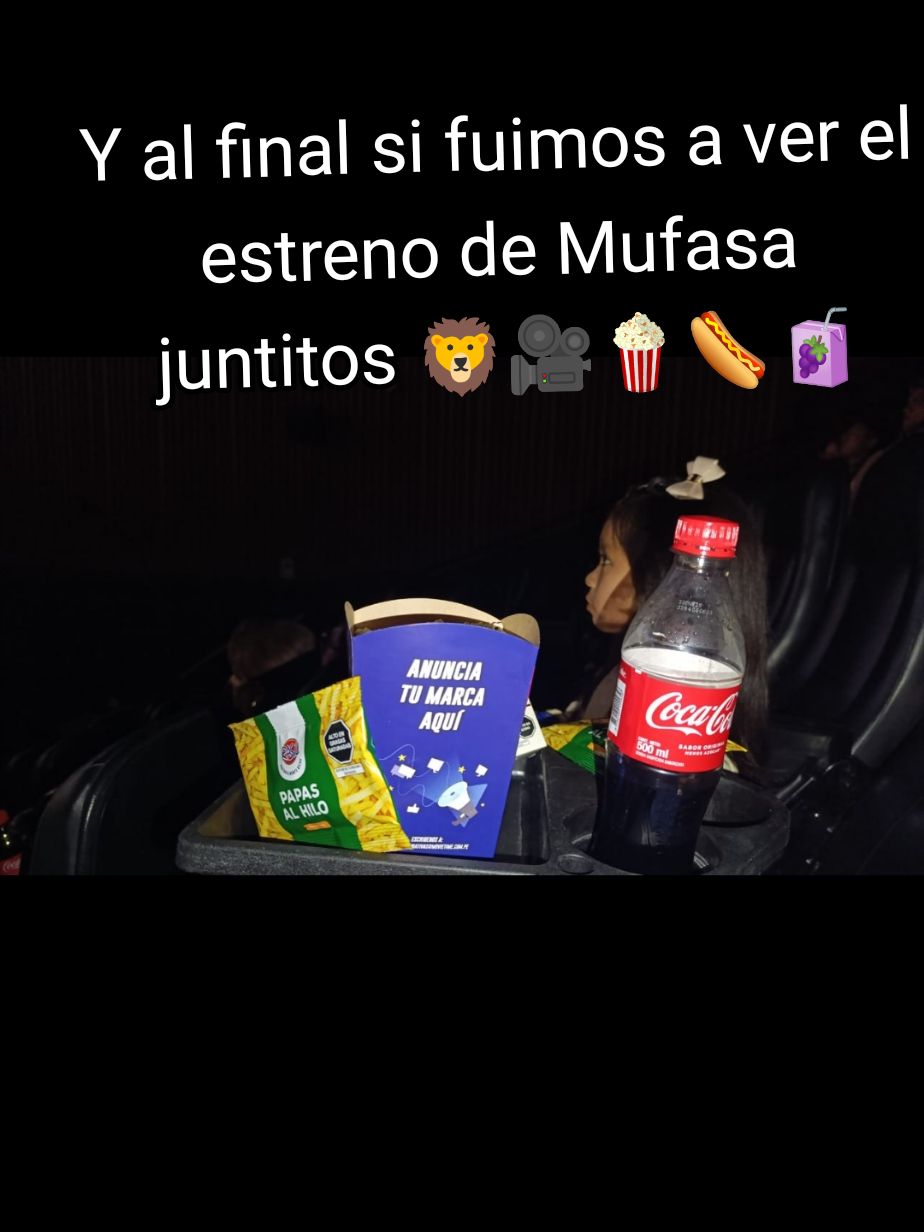 #estreno #mufasa 🦁🎥 #🌭🍿🧃❤️  #familia 👨‍👩‍👧💚🧡 @geynerfuentes19HM ❤️🌽