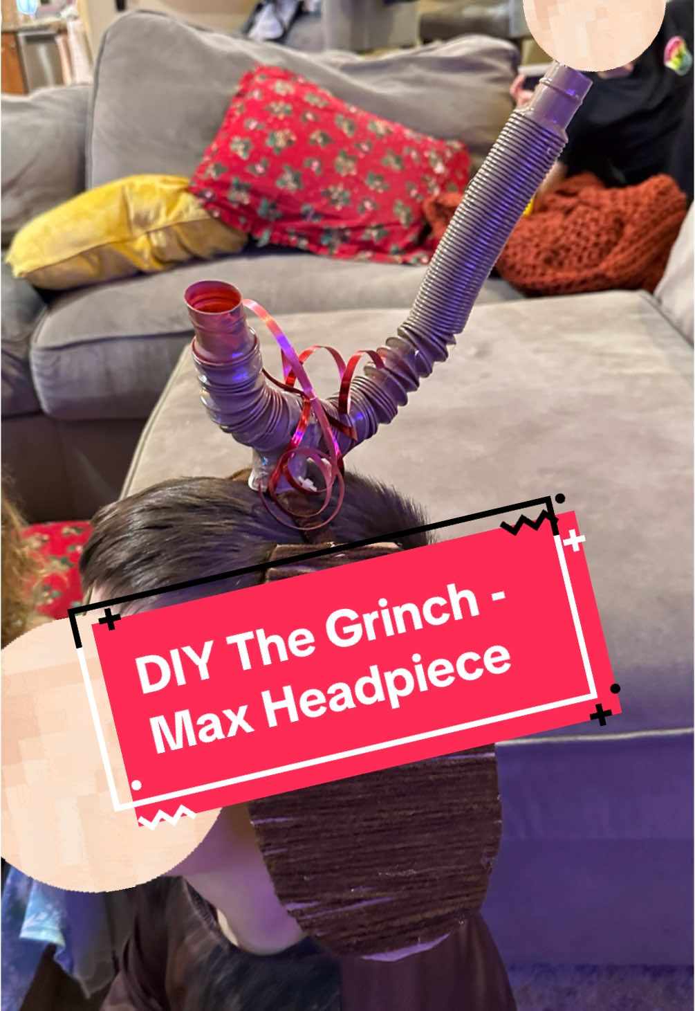 Turn your little one into Max, the Grinch’s loyal companion, with this simple DIY headpiece! Using easy-to-find materials like cardboard, yarn, a headband, and those annoying things you got in a birthday goodie bag! 🤣  It’s perfect for holiday plays, themed parties, or for you kid to not wear on grinch day at school! 🤦🏻‍♀️ Of course mine didnt so that…🙄😩 #DIYKidsCostume #MaxFromTheGrinch #HolidayFun #KidsCostumeIdeas #ChristmasCraftsForKids #WhovilleMagic #christmas #christmas2024 
