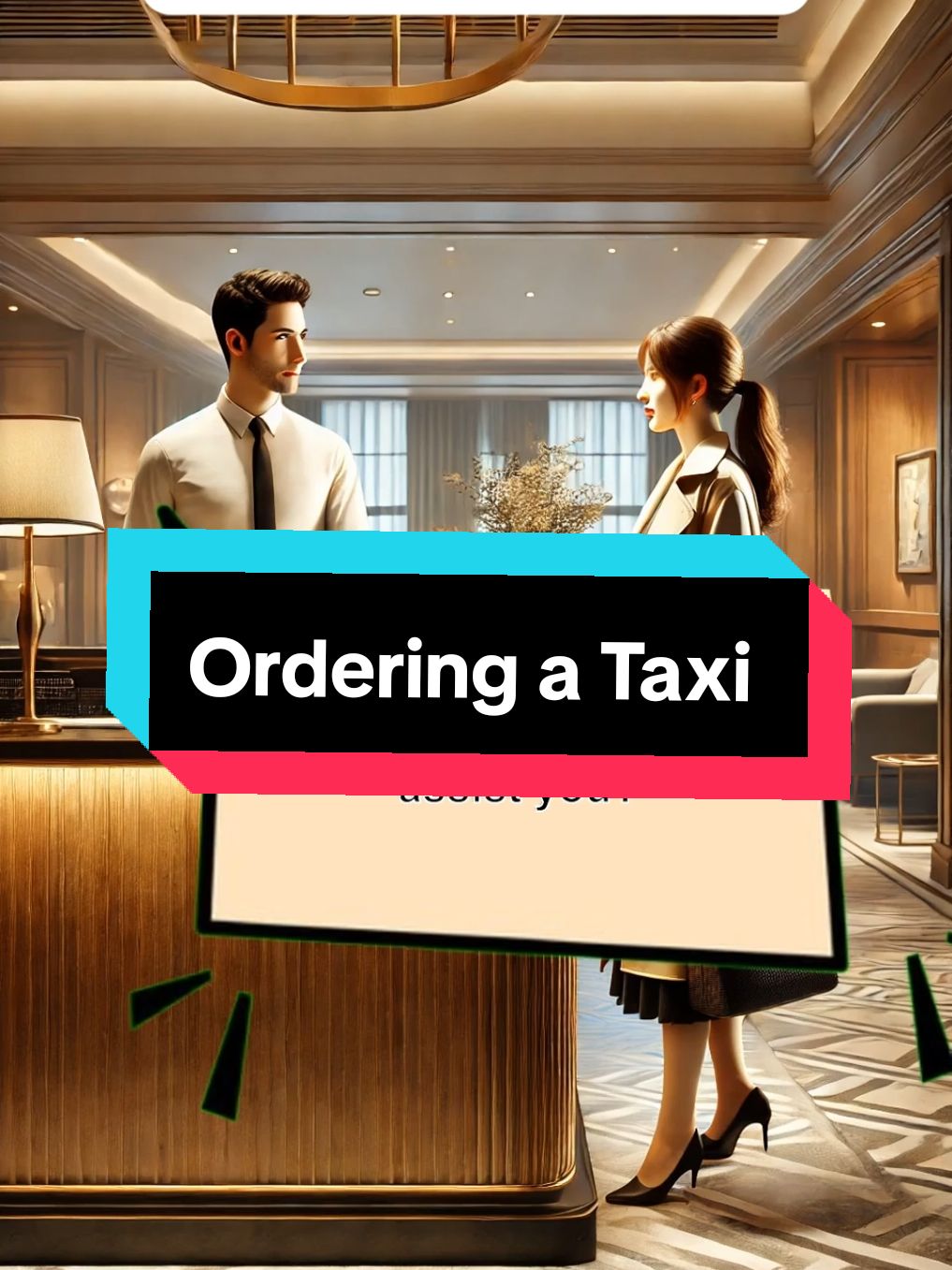 Ordering a Taxi : Practice English through dialogues #learnenglish  #englishforbeginners  #practiceenglish 