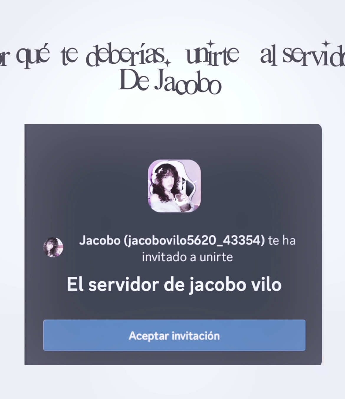 El enlace del servidor de discord  de jacobovilo !? 💋🫦💋está en mi perfil el link para unirse pls espero que se unan.  #rainelissss  #twitch  #alondrissa  #streamer  #viral  #fypツ #raiedits  #hermosa   💕❤️ #alondra  #rai  #alondrayraiedits  #editsalondra🤪 #paratiiiiiiiiiiiiiiiiiiiiiiiiiiiiiii  #holaaaamundo🌍  #fyp #videostar  #fyp #alondraalexyrai