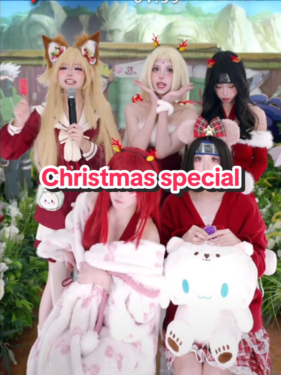 Christmas live  #douyin_china #douyin #chinesetiktok #hinata #kurenai #tsunade #rin #konan 