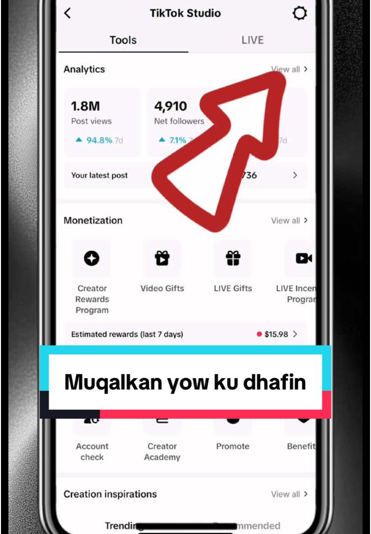 Side ku ogan karta xiliga followers kada online yihin dawo muqalkan