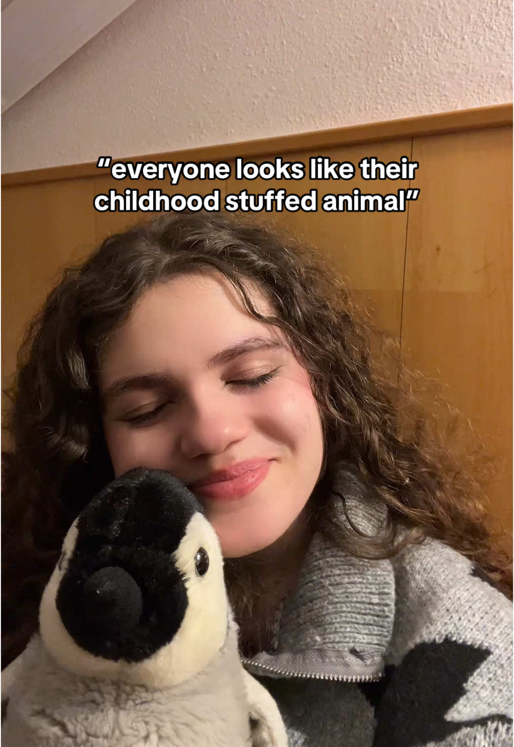 She’s still my baby🥹 #fyp #fypp #fypツ #stuffedanimals #penguin #pesto #childhoodstuffedanimal #childhood #trend 