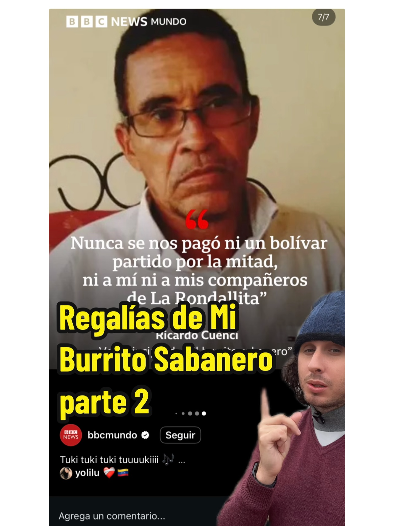 ¿Qué ocurre con las Regalías de #MiBurritoSabanero ? Aquí les cuento: 🔥 . Ante todo recomiendo ver el video anterior para poder tener un contexto de la situación, sin embargo, entrando en materia debo mencionar que aquí falta tiempo y sobra contenido ya que tenemos varias capas: . 1.- Las regalías de una canción se dividen en varios tipos: Por un lado están las regalías derivadas de los #DerechosDeAutor que son exclusivamente a partir de la Letra y Música . Regalías que en este caso corresponden al Maestro Hugo Blanco . Y las regalías de la grabación que se conocen como Derechos Conexos y generan pagos para los Productores Fonográficos (no los musicales), los Intérpretes (término que podemos discutir) y ejecutantes (músicos de sesión, coristas, etc…) . 2.- Las regalías se generan cada vez que la música suena, bien sea en vivo o diferido, por radio, televisión, cuando se creen copias o descargas e inclusive cuando haya una puesta a disposición en internet . Las modalidades de explotación principales son Las Reproducciones (Mechanical Royalties) y la Comunicación Pública (Public Performance) sumado al formato mixto de Puesta a Disposición que podemos ver principalmente a través del Streaming . 3.- En cada país donde suena la música se genera un cobro a través del control de las entidades de gestión colectiva pero: . NO TODAS COBRAN TODO Y HAY PAÍSES DONDE LOS PORCENTAJES Y LA FISCALIZACIÓN CAMBIAN EL SISTEMA . El punto es que: . 3.- Para poder cobrar bien se debe documentar e informar bien . De esa manera se recauda correctamente para posteriormente distribuir . 4.- Tanto el Sr. @ricardocuenci como el resto de La Rondallita no tenían derecho a cobrar regalías cuando grabaron la canción porque no se contemplaba en nuestra ley pero: . A partir de 1993 comienzan a tener derechos de cobro a través de entidades como @avinpro_oficial para lo cual debemos comenzar documentando todo de forma correcta . En este video que, confieso nuevamente, se queda corto ante lo profundo que es este tema, . Lo que pretendo es informar que más allá de los problemas, hay soluciones a la mano y deseo formar parte de ella. . La sección donde explico el caso del Sr. Ricardo Cuenci y el resto de La Rondallita comienza en el minuto 6:23 pero recomiendo ver la parte inicial y el video anterior para tener un contexto y comprender de qué va todo realmente ❤️ . Basta de historias donde todos se benefician del trabajo de nuestros artistas venezolanos excepto nuestros propios artistas . En efecto la justicia no es solo un sueño, puede ser el camino con el cual orientemos nuestros pasos hacia el mundo que queremos. . Seamos parte de la solución y no del problema . #FelizNavidad #Venezuela #artistatiktok 