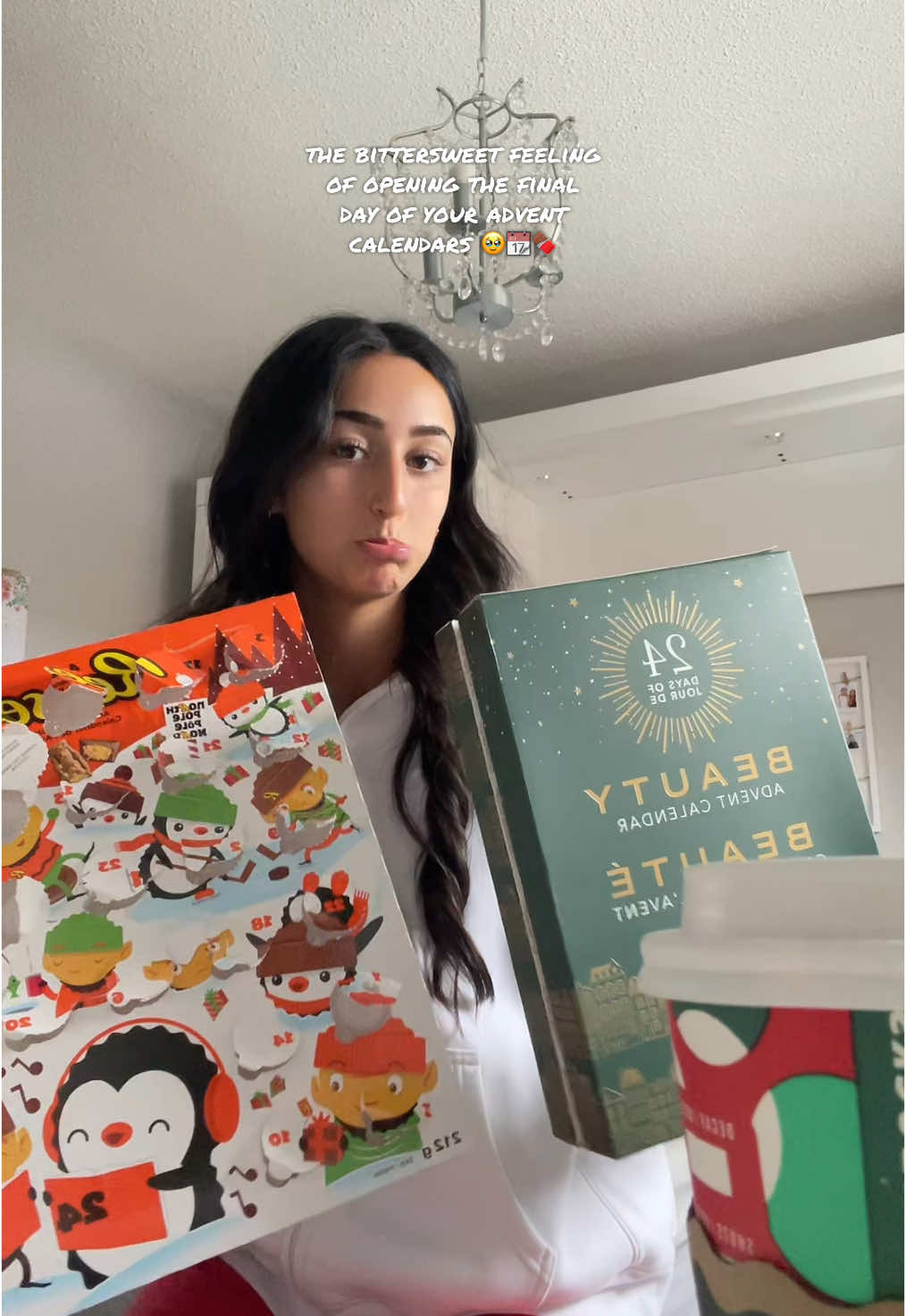 Sad times but at least it means it’s CHRISTMASSSSS🤭❤️💚 #fyp #christmaseve #adventcalendars #christmaseve2024 #adventcalendar #relatable 