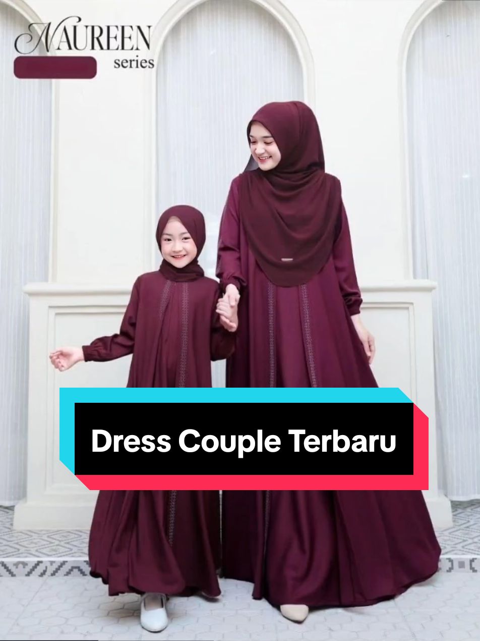 Gamis Couple Ibu Dan Anak Naureen Dress Mom & Kids Bahan Crinkle Baju Muslim Sarimbit Simple Murah Terbaru 2024 baru#dress #dressterbaru #dresscouple 