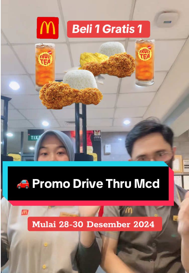 Jangan lupa catat tanggalnya 😍 #mcdindonesia #promomcd #fyp #drivethrumcd #promodesember #promoakhirtahun #foryoupage #mcdonalds #buy1get1free😚 #promomcddesember2024 