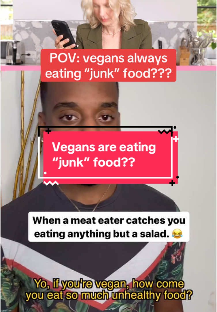 Lots of people choose to go vegan for environmental or ethical reasons not everything has to be about “clean eating” and hyper restrictive diets🥗🍟 #veganfood #veganism #vegansoftiktok #veganjunkfood #dietculture #cleaneating #plantbasedtiktok #veganlifestyle 