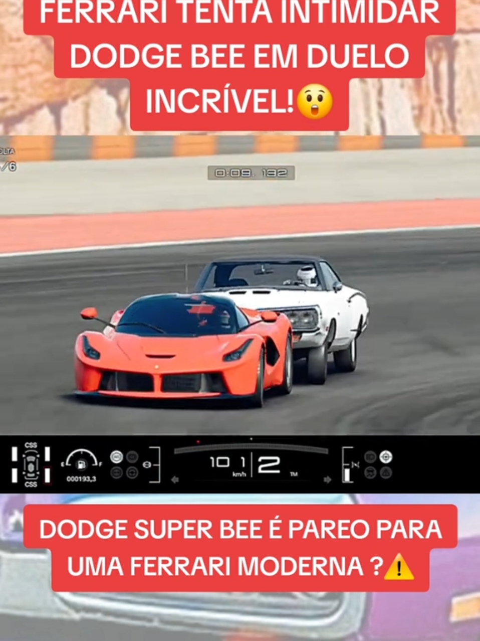 CORRIDA DURA DE DODGE BEE TENTEI SEGUIR FERRARI EM BUSCA DO PRIMEIRO LUGAR LADO A LADO A DISPUTA FOI DURA, MAS PILOTO DA FERRARI NÃO DEIXOU BARATO! #superbee #gaming #online #desafio #ferrari #gamers #games #ps4 #ps5 #simulador #musclecars #musclecar 